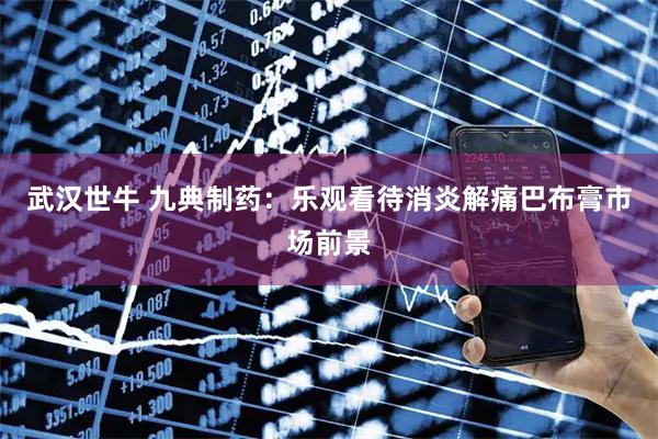 武汉世牛 九典制药：乐观看待消炎解痛巴布膏市场前景