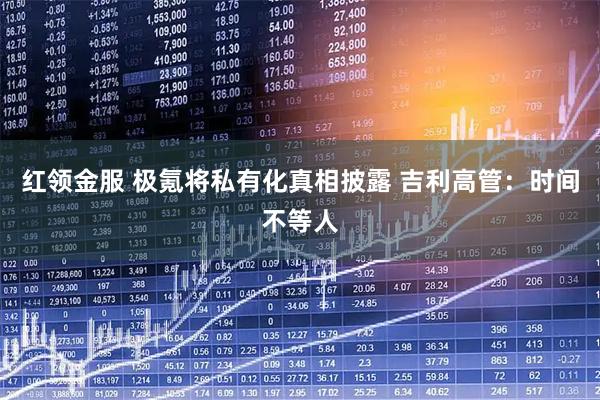 红领金服 极氪将私有化真相披露 吉利高管：时间不等人