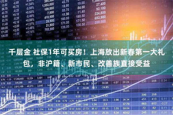 千层金 社保1年可买房！上海放出新春第一大礼包，非沪籍、新市民、改善族直接受益
